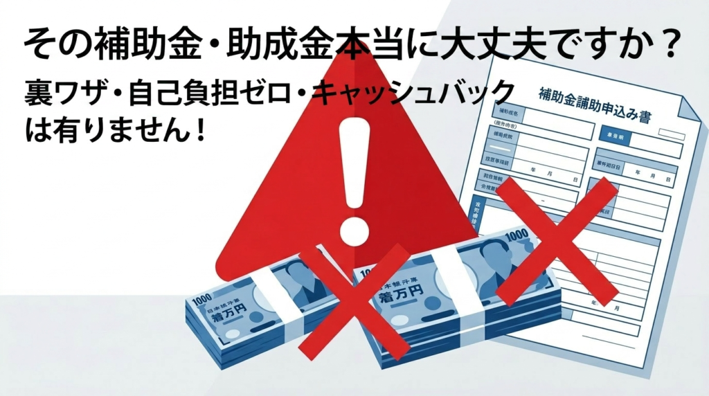 その補助金提案、本当に大丈夫ですか？経営者が今こそ知っておきたい安全な活用法